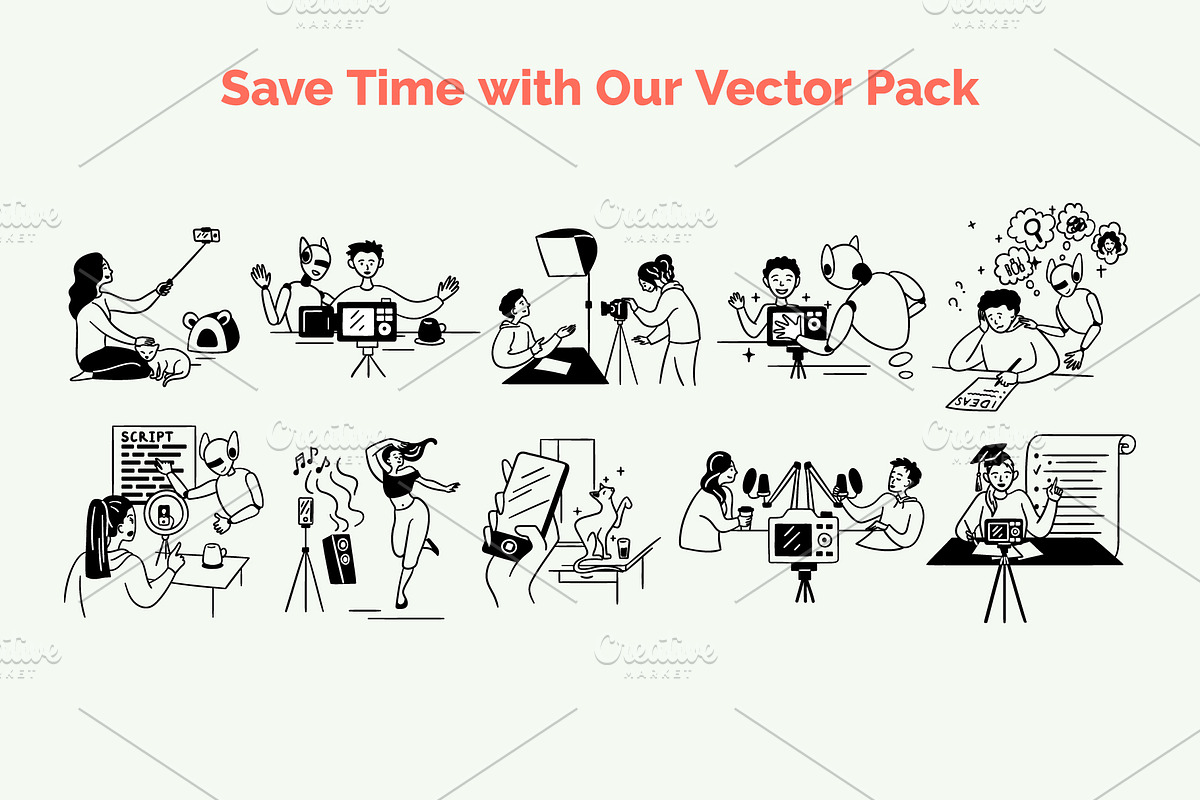 Content Creation Scenes Illustration, an Object Graphic by 35lab (Photo 6 of 7)