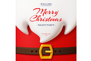 Christmas party invitation with 3d S, an Illustration by Buch&Bee (Thumbnail 1 of 3)