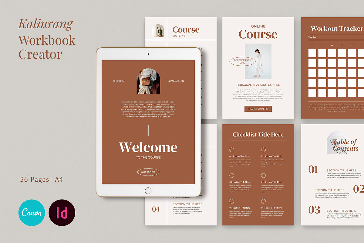 Kaliurang - Workbook Creator, a Magazine Template by Visuel Colonie® (Photo 1 of 14)