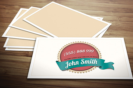 Light Vintage Business Card
