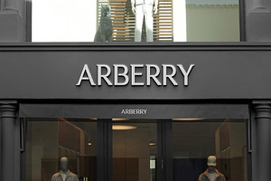 Logo Mockup Luxury Front 3D Sign