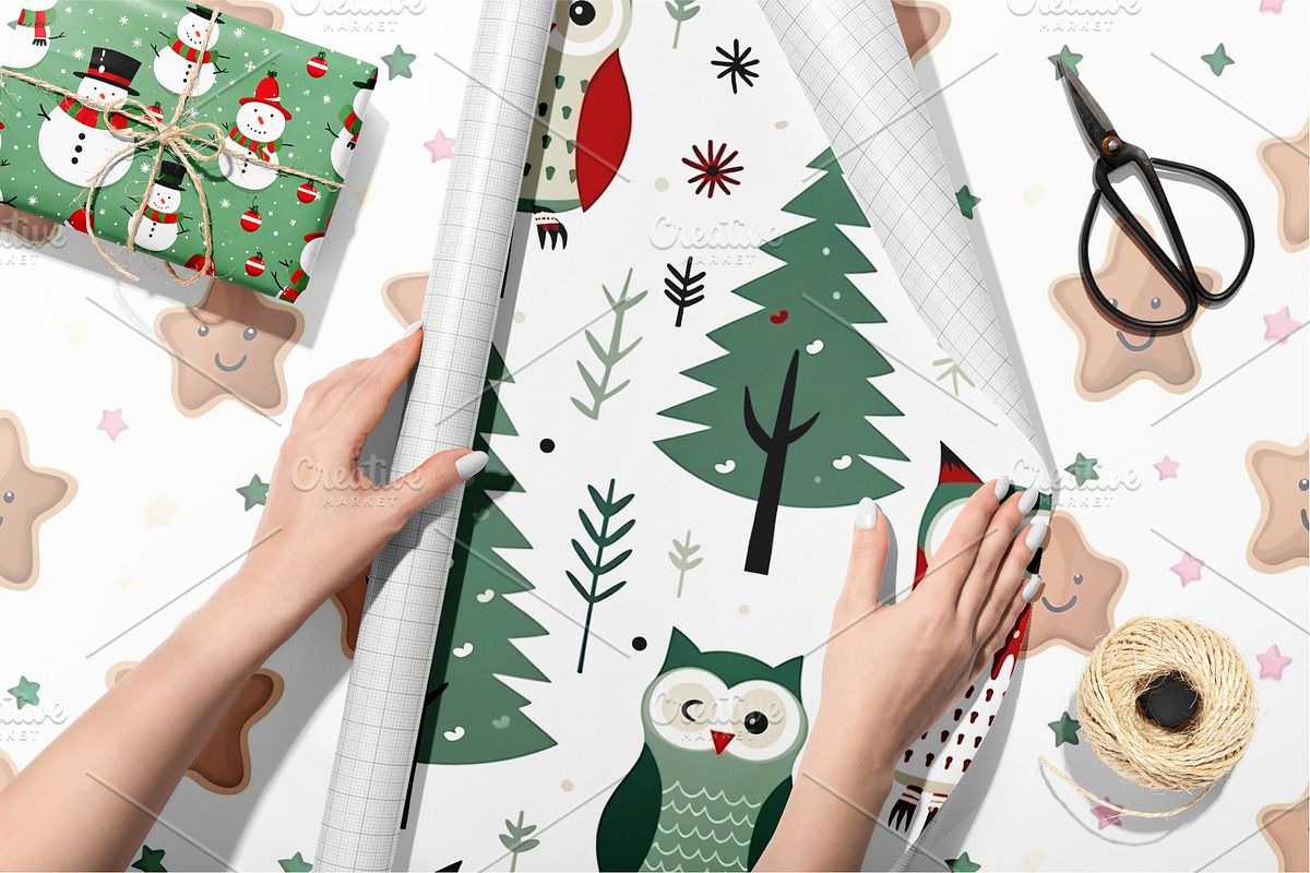 Christmas seamless pattern 02., a Texture Graphic by KENO Mascots (Photo 4 of 5)