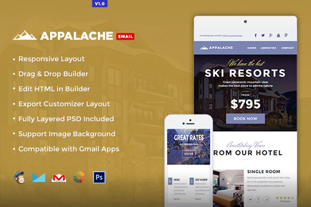 Vacation - Winter Tourism Email, an Email Template by NancyS