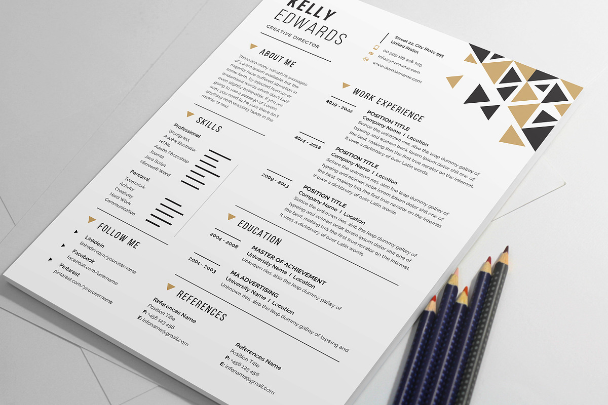 Resume CV, a Resume Template by Creatune (Photo 1 of 6)