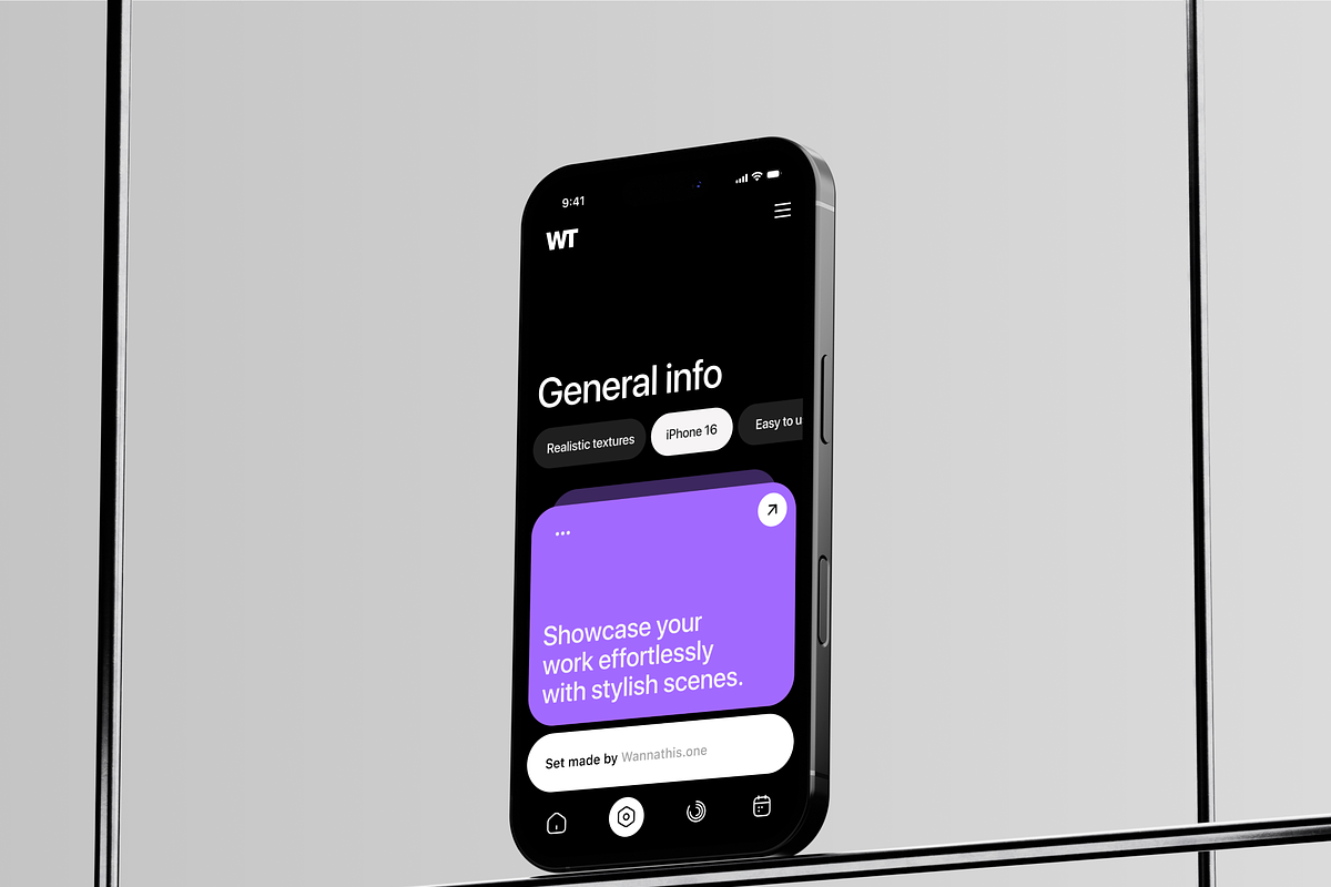 iPhone 16 Pro mockups, an iPhone Mockup by Wannathis.one (Photo 5 of 10)