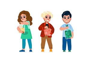 Children learning financial, a Finance Illustration by pikepicture