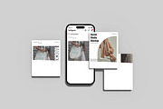 Social Media Mockup, an iPhone Mockup by Meizzaluna Design (Thumbnail 2 of 3)