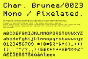 Brunea – Pixel Monospaced Font, a Sans Serif Font by Any-Type® Foundry (Thumbnail 9 of 9)