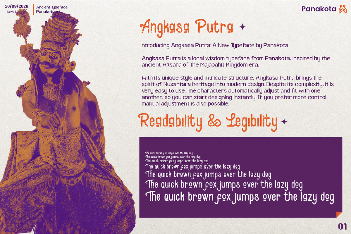 Angkasa Putra, a Blackletter Font by panakota studio (Photo 2 of 6)