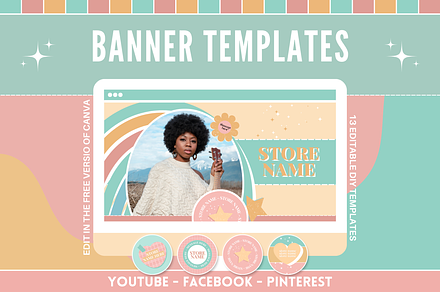 Social Media Banner Templates, a Social Media Template by SunshineStudioBoutique