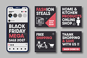 Black Friday Social Media Banner, a Social Media Template by MightyDesign (Thumbnail 2 of 8)