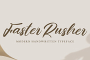 Faster Rusher, a Handwritten Font by pineungtype (Thumbnail 1 of 6)