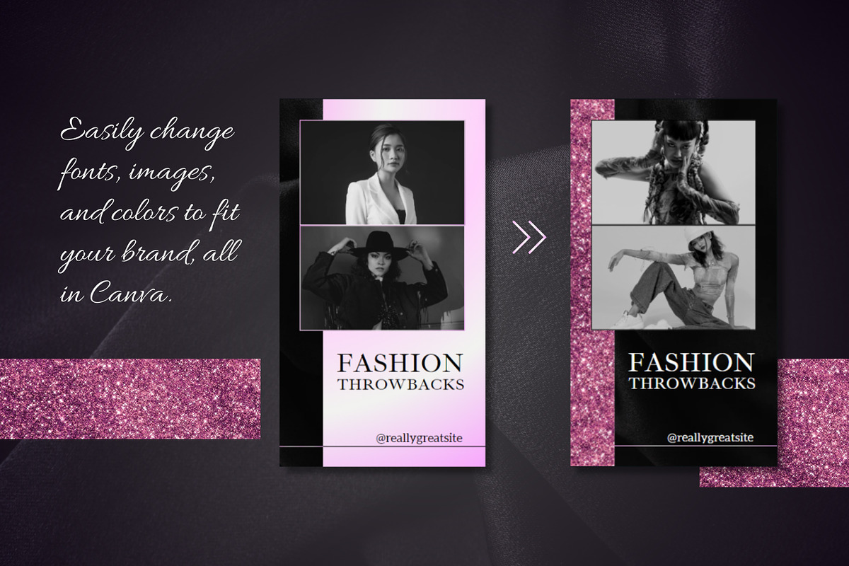 50 Fashion Stories Canva Templates, a Templates & Theme by TemplateCastleStore (Photo 9 of 10)