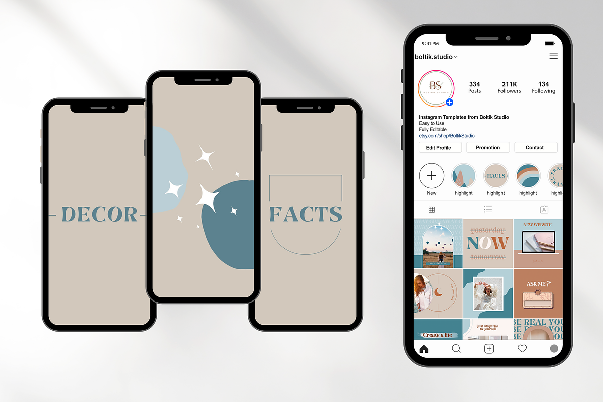 Instagram Branding Bundle Templates, a Social Media Template by Boltik Studio (Photo 5 of 24)