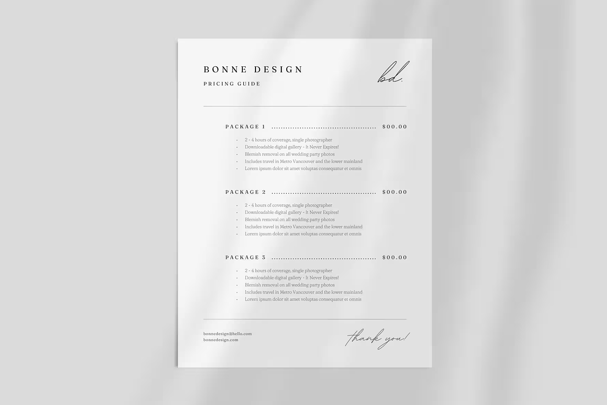 Photographer Forms Bundle Canva, a Marketing Template by frommakertomaker (Photo 4 of 13)