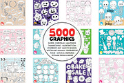 5000 in 1 - Black lines Mega Bundle, an Illustration by PrettyBundles (Thumbnail 15 of 27)