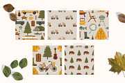 Camping Time Clipart & Patterns, a Pattern Graphic by Katerina Osa (Thumbnail 5 of 6)