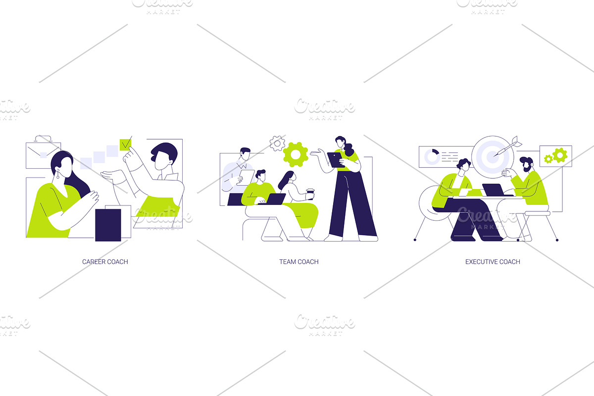 Business coaching isolated cartoon, a Finance Illustration by Visual Generation