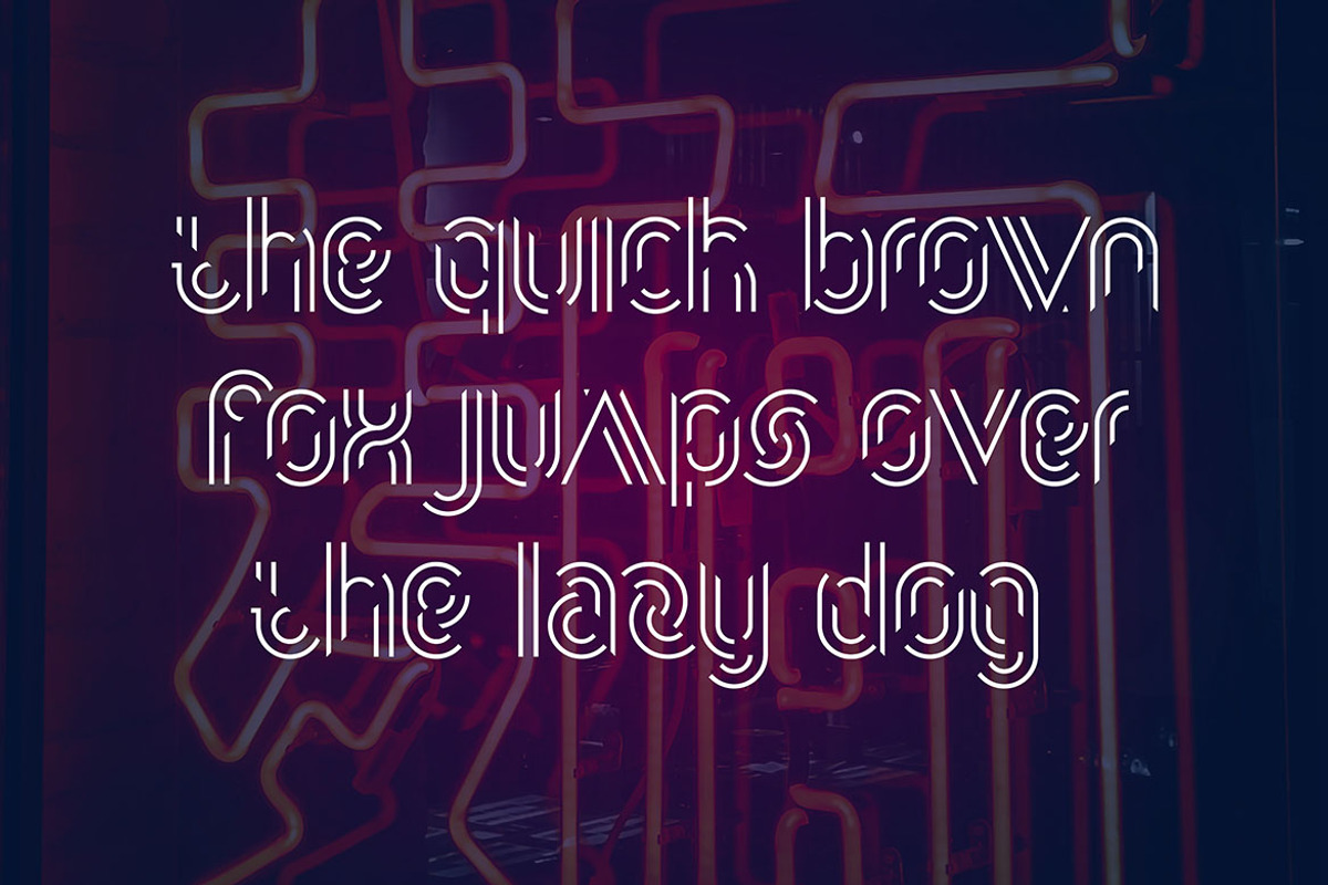 12 Geometric & Futuristic Fonts, a Font by MIIM (Photo 35 of 37)