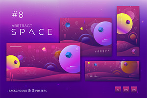 Abstract space 08. Art., a Decorative Illustration by KENO Mascots