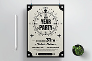 New Year Party Invitation Poster, a Brochure Template by MightyDesign (Thumbnail 1 of 8)