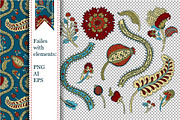 Jacobean pattern, a Pattern Graphic by Ivchenko design (Thumbnail 2 of 3)