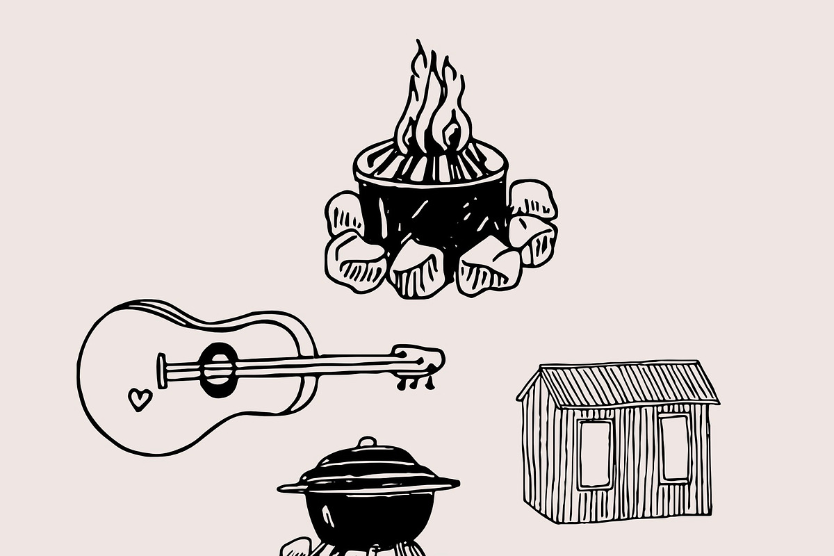 Camping illustrations set, a Sport Illustration by Anada Arty (Photo 2 of 9)