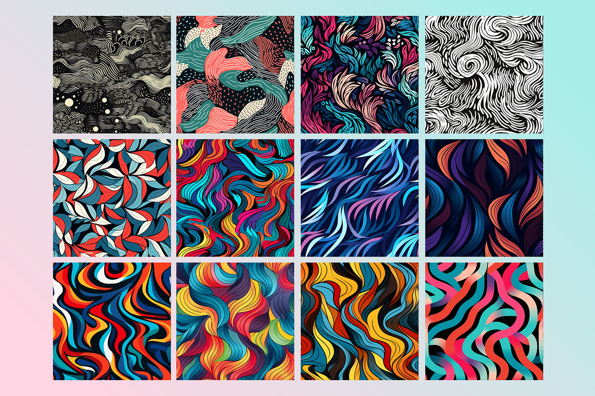 Hand Drawn Abstract Seamless Pattern, a Pattern Graphic by Forhadx5 (Photo 5 of 6)