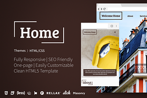 Home - One-Page HTML5 Template