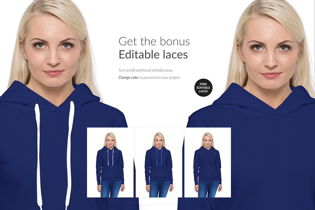 Women Hoodie Mock-ups Set FREE DEMO, a Books & Magazine Mockup by Apparel_Mockups (Photo 16 of 24)