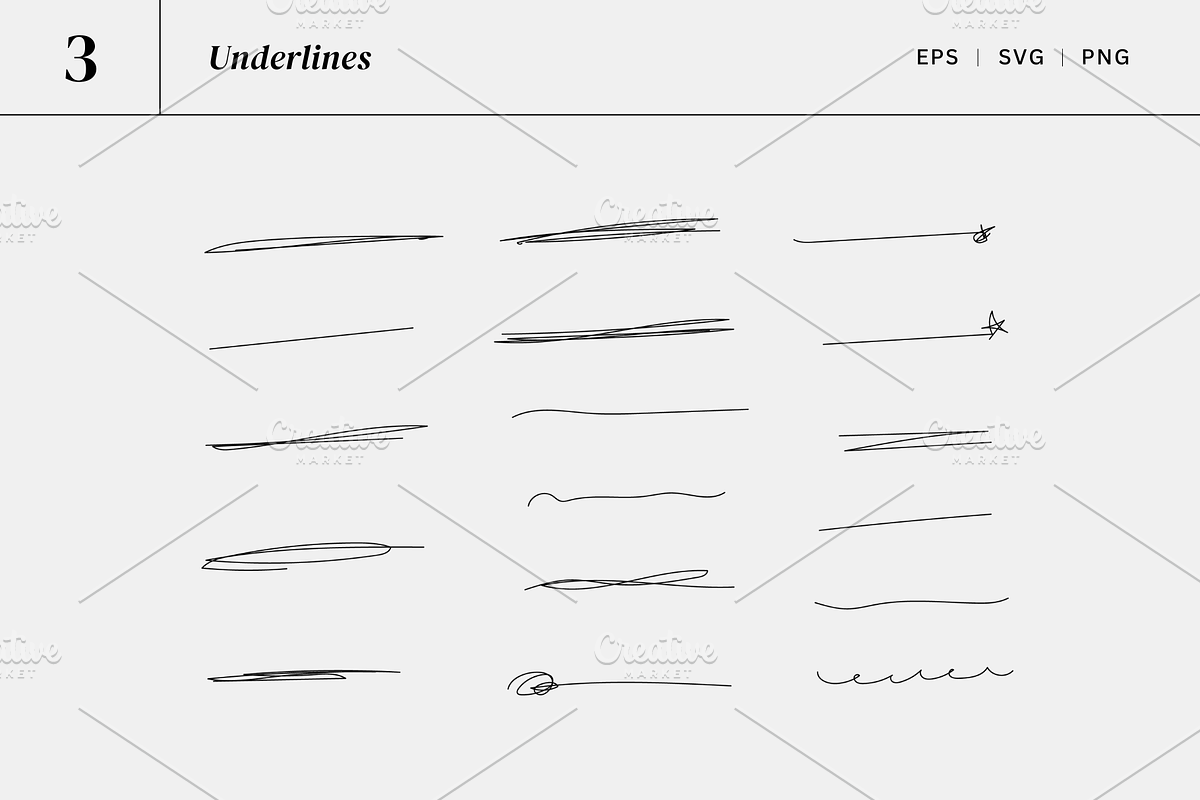 134 Scribbles & circles & underlines, an Object Graphic by Pinkbrush (Photo 4 of 9)