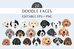 Labradoodle Goldendoodle Clip Art