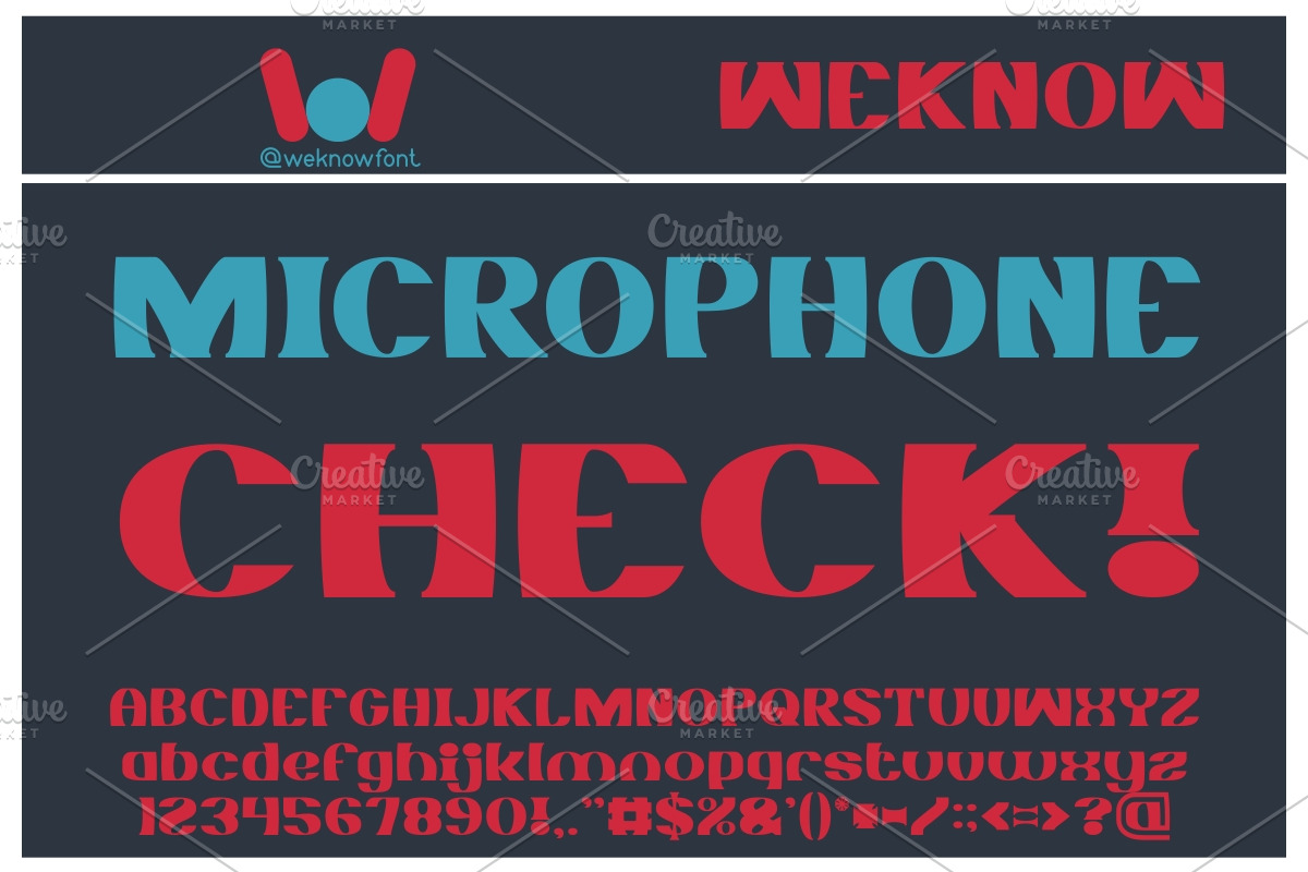 Monochrome font, a Font by weknow (Photo 3 of 5)