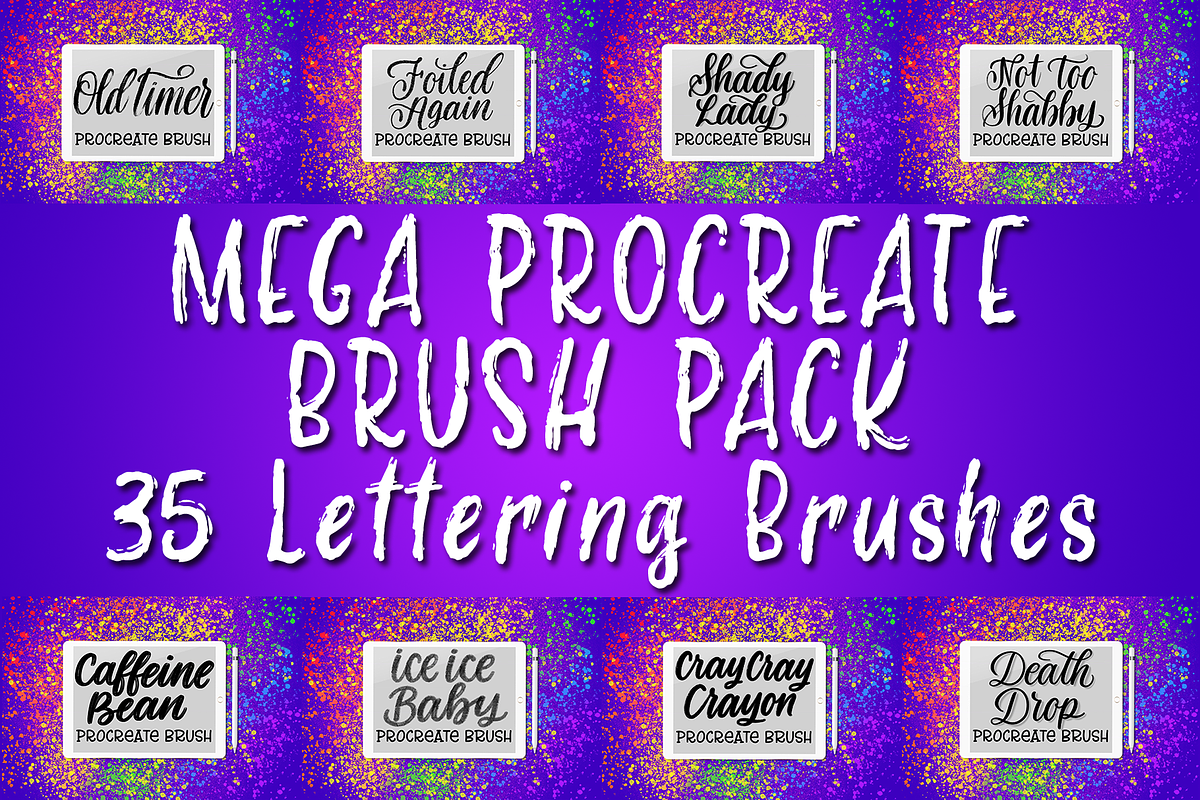 35 Procreate Brushes Mega Bundle, a Brush Add-On by Alexis Gentry (Photo 2 of 7)
