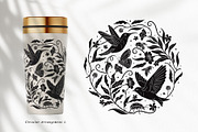 Shadow Garden Vector Collection, a Decorative Illustration by rouxsupplyco (Thumbnail 7 of 17)