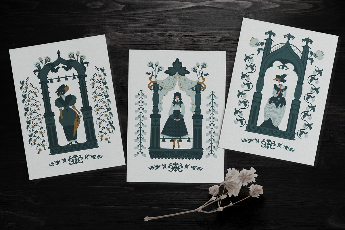 Gothic picnic, a Person Illustration by Vector Mystery (Photo 6 of 12)