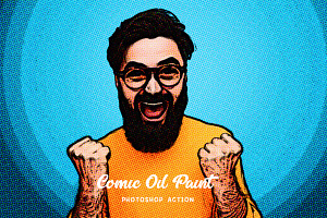 Comic Oil Paint Photoshop Action