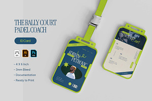 The Rally Court - ID Card, a Card Template by VUNIRA