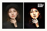 Portrait Glow Oil Painting Action, an Action Add-On by DesignCave (Thumbnail 2 of 5)