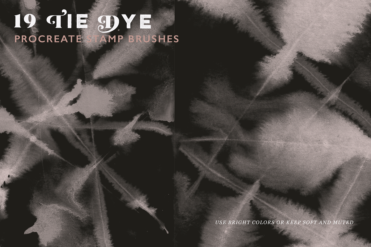 Procreate Tie Dye Stamp Brushes, a Brush Add-On by CC CREATIVE CO (Photo 4 of 10)