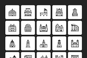 European landmark Icons, an Outline Icon by Prosymbols (Thumbnail 8 of 8)