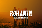 Rohamin - Font, a Handwritten Font by artchiles_design (Thumbnail 1 of 5)