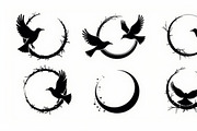 Flying Bird Silhouette Bundle, an Illustration by hafijul (Thumbnail 9 of 10)
