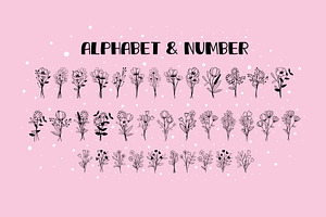 Bunch Of Flowers OTF Dingbats Font