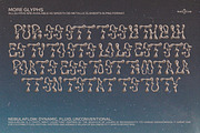 The Nebula Flow Font - Chrome Type, a Font by softulka (Thumbnail 11 of 11)