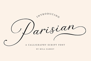 Parisian Vintage Calligraphy Script