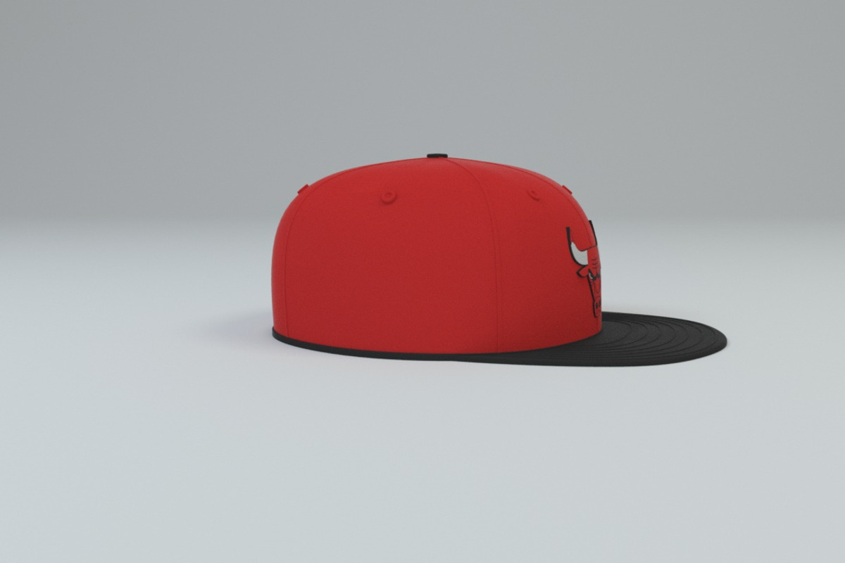 Chicago Bulls Baseball Caps, a Textures & Material 3D Model by 3DTreatment (Photo 51 of 55)