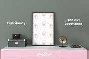 Coquette Ghost Frame Seamless Patter, a Seasonal Illustration by RimzStudio (Thumbnail 3 of 5)