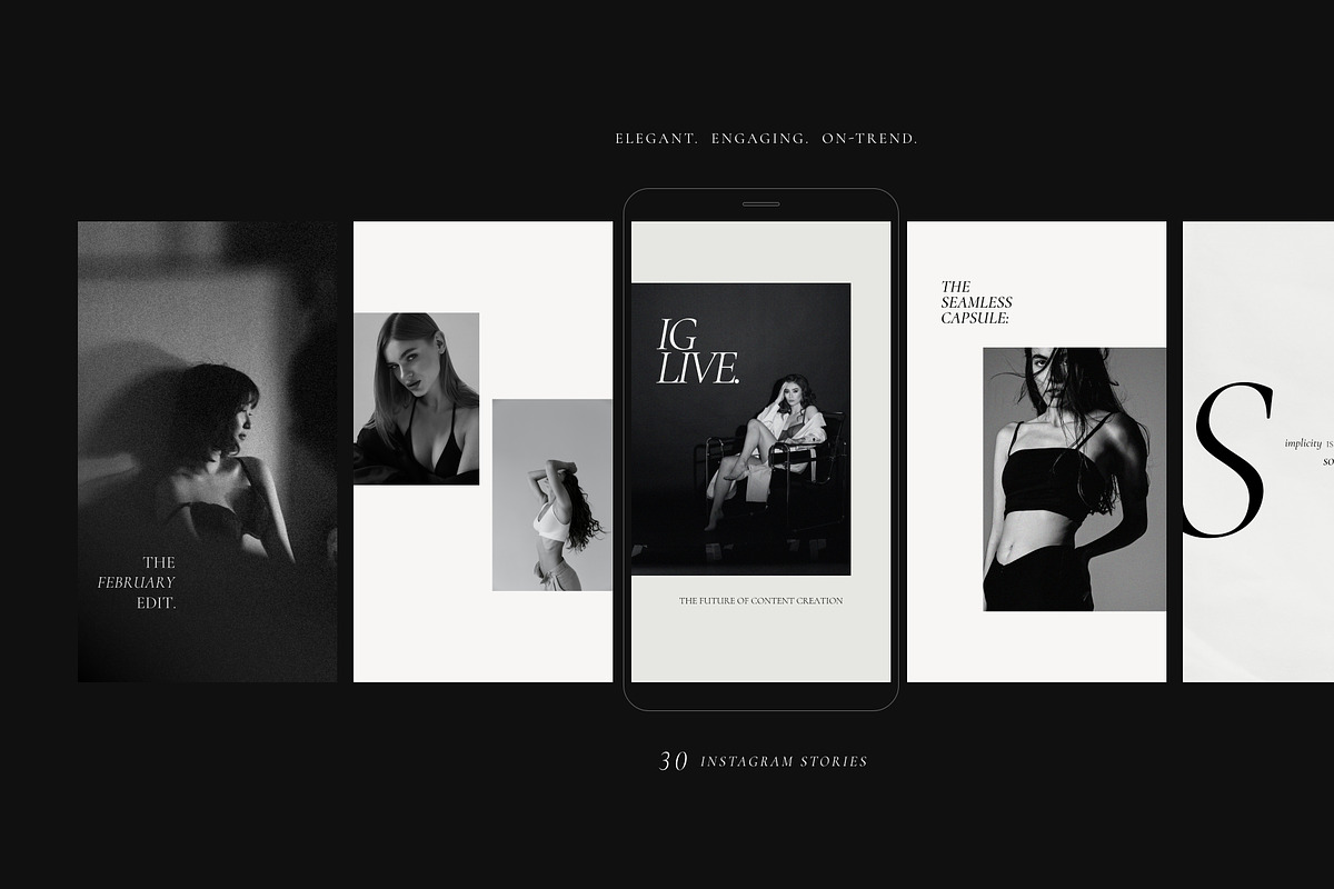Minimal Editorial Instagram Template, a Social Media Template by Signture Muse Design (Photo 2 of 12)
