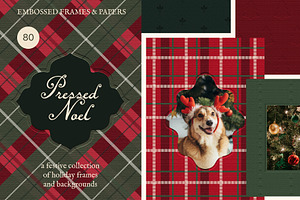 Christmas Embossed Frames & Papers, a Background Graphic by Madiwaso